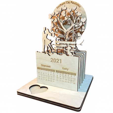 kalendarz biurkowy 3D